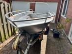 Aluminium Qwest bootje met opgeknapte Pega kanteltrailer, Watersport en Boten, Gebruikt, Tot 10 pk, Verzenden, Aluminium