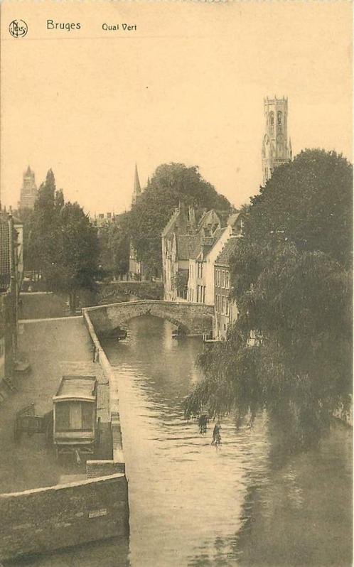 (381-232-039) Bruges Quai Vert, Verzamelen, Ansichtkaarten | Buitenland, Buiten Europa, Voor 1920, Verzenden
