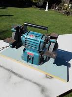 12315) mooie grote slijp machine  rond 150/160  mm, Ophalen of Verzenden, Minder dan 700 watt, Werkbankslijpmachine