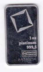 Baartje van 1 ounce PLATINA Valcambi, Postzegels en Munten, Edelmetalen en Baren, Ophalen of Verzenden, Platina