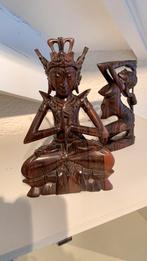 Budha snijwerk hout, Ophalen of Verzenden, Zo goed als nieuw