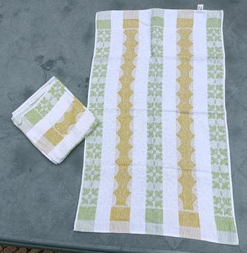 Vintage badstof katoen bad handdoek 78 x 46 cm (TT15) beschikbaar voor biedingen