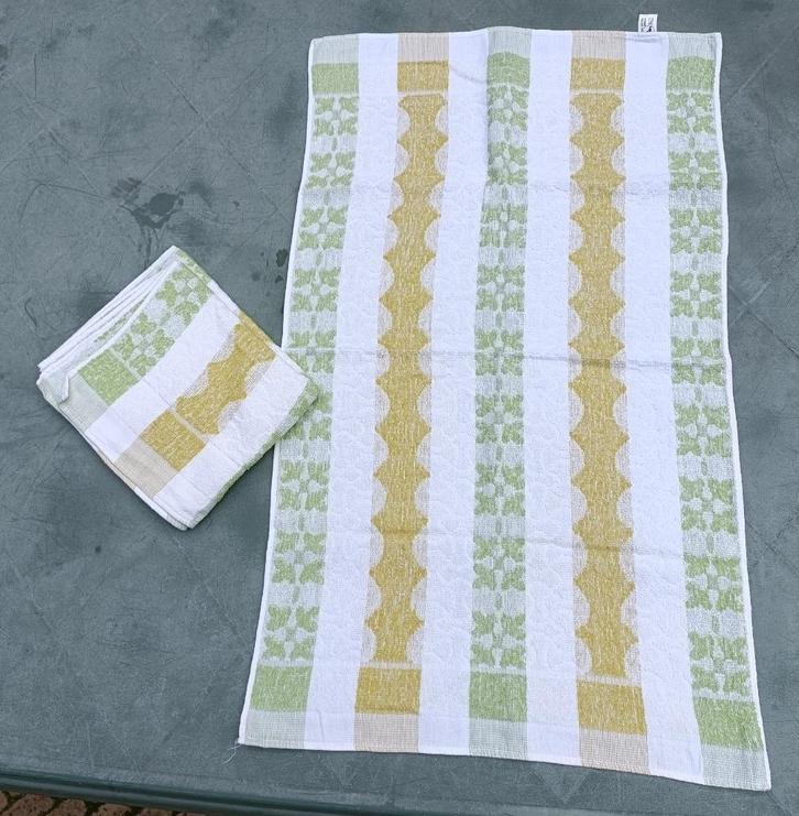 Vintage badstof katoen bad handdoek 78 x 46 cm (TT15), Huis en Inrichting, Badkamer | Badtextiel en Accessoires, Gebruikt, Handdoek