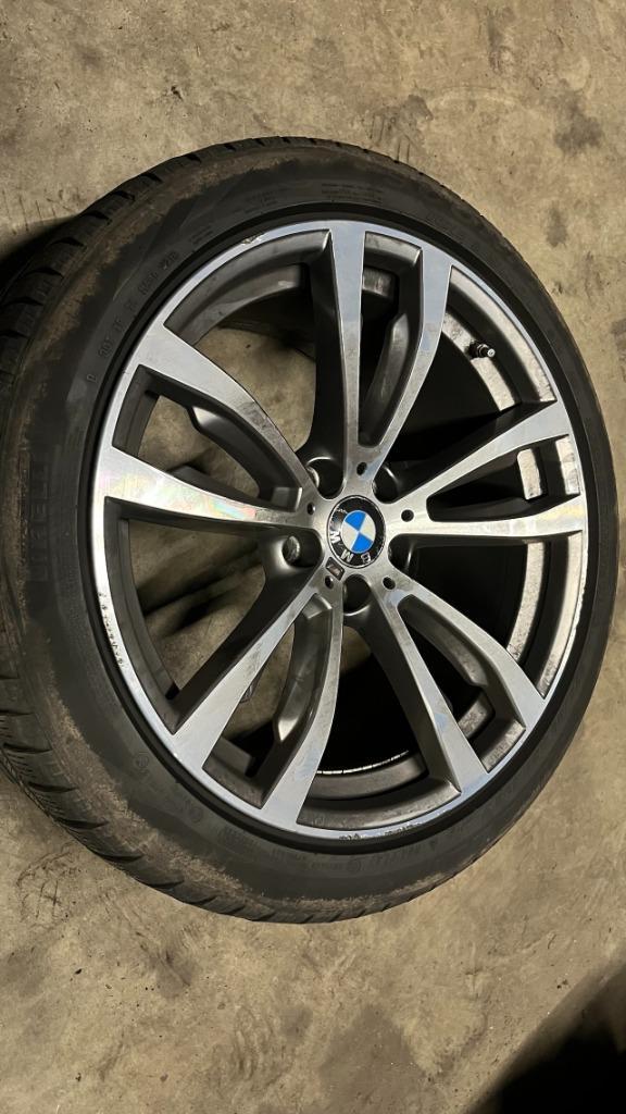 Originele 20" 5/10 spaaks BMW velgen winterbanden zeer breed, Auto-onderdelen, Banden en Velgen, Velg(en), Winterbanden, 20 inch