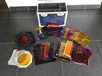 Flightcase vol met div. kleuren lichtfilters - zie foto, Ophalen, Gebruikt, Licht, Kleur