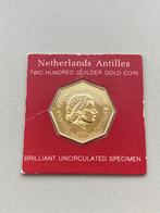 Gouden Antilliaanse 200 gulden 1976, Goud, Overige waardes, Ophalen of Verzenden, Koningin Juliana