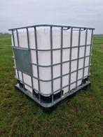 Ibc 1000 liter vat regenton plastic vat hang tafel container, Tuin en Terras, 150 liter of meer, Ophalen, Zo goed als nieuw, Kunststof