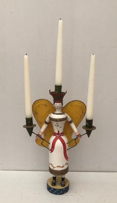 Engelkandelaar Erzgebergte Volkskunst - Kerst - Duitsland, Diversen, Kerst, Gebruikt, Ophalen of Verzenden
