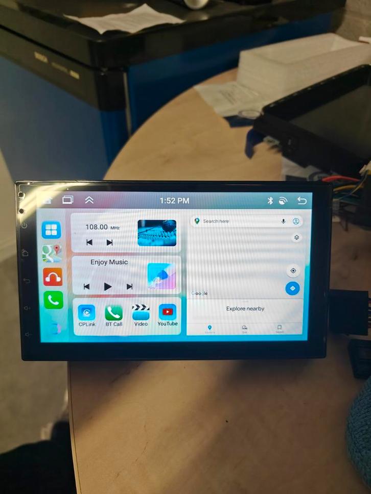 2Din 7 Inch Autoradio 4+64GB Carplay Android Auto, Auto diversen, Autoradio's, Zo goed als nieuw, Ophalen of Verzenden