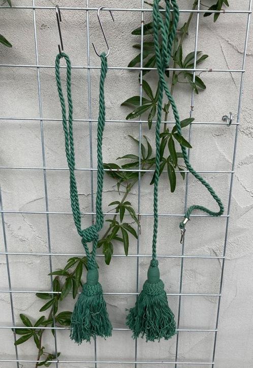 EMBRASSE MET ENKELE FLOS GROEN NIEUW, Huis en Inrichting, Stoffering | Gordijnen en Lamellen, Nieuw, Minder dan 100 cm, Groen