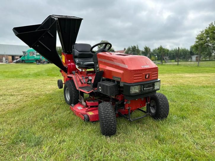 Een gebruikte Westwood T1600 Zitmaaier + hakselaar, Tuin en Terras, Zitmaaiers, Gebruikt, 90 tot 120 cm, Elektrische starter, Mulchfunctie