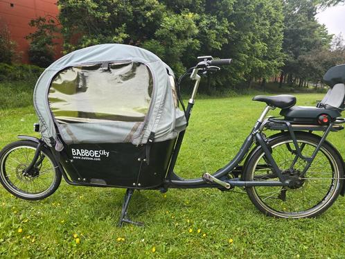 Elektrische bakfiets Babboe, Fietsen en Brommers, Fietsen | Bakfietsen, Zo goed als nieuw, 4 kinderen of meer, Huif, Ophalen of Verzenden