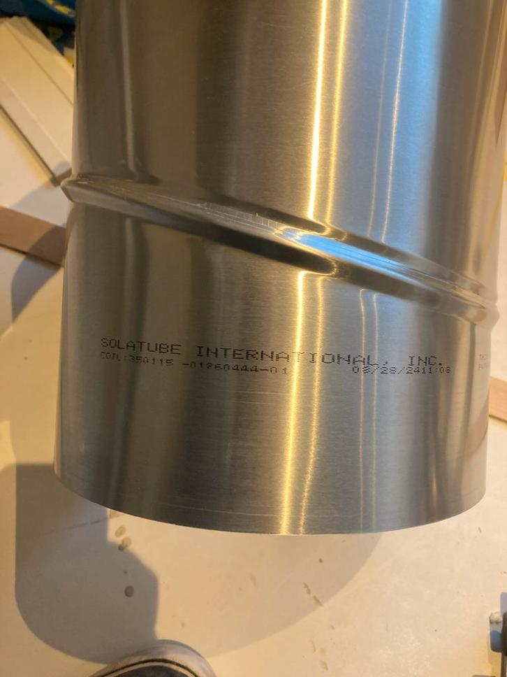 Solatube Verlengbuis 35cm - 0-30 Graden Bocht, Doe-het-zelf en Verbouw, Ventilatie en Afzuiging, Gebruikt, Ventilator, Ophalen of Verzenden