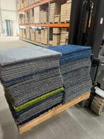 LAATSTE 35m2 mix van goedkope hoogpolige tapijttegels OP=OP, Huis en Inrichting, Stoffering | Vloerbedekking, Grijs, Nieuw, Ophalen of Verzenden