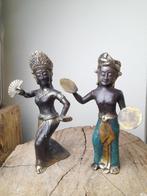 tempel danseres en muzikant brons 17 en 18 cm, Antiek en Kunst, Antiek | Koper en Brons, Verzenden, Brons