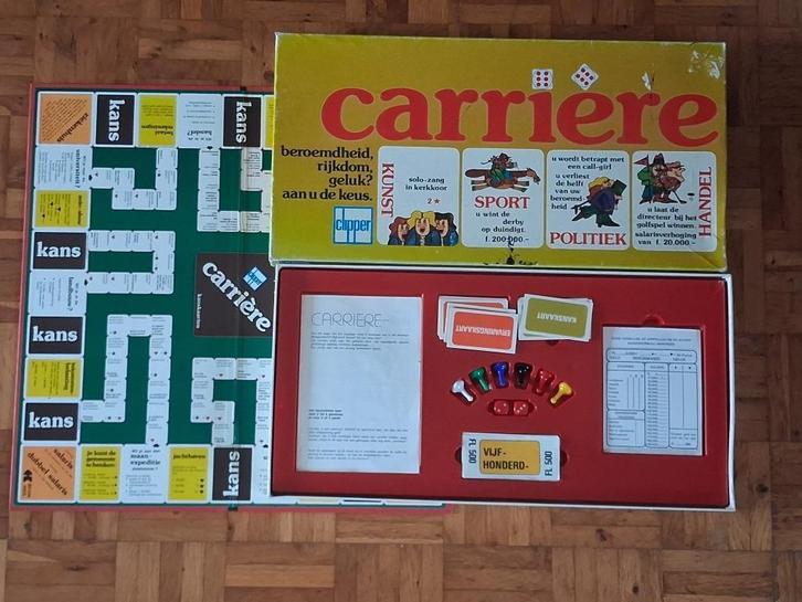 Bordspel Vintage 1969 Carrière, Hobby en Vrije tijd, Gezelschapsspellen | Bordspellen, Gebruikt, Ophalen of Verzenden