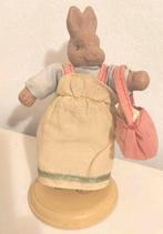Vintage paashaasje met boodschappentas, Diversen, Pasen, Ophalen of Verzenden, Gebruikt