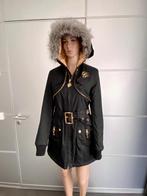 G548 Pelle Pelle mt. S=36 designer winterjas jas parka zwart, Pelle Pelle, Zwart, Ophalen of Verzenden, Zo goed als nieuw