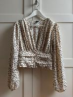 Blouse dames creme met zwarte stippen maat 38, Ophalen of Verzenden, Zo goed als nieuw, Maat 38/40 (M), Overige kleuren
