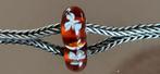 Trollbeads glaskraal ‘beige bloem’, Glas of Kristal, Nieuw, Ophalen of Verzenden, Trollbeads