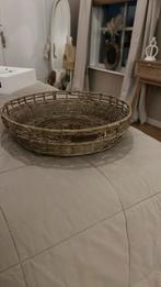 Riviera maison dienblad/fruitschaal van rattan,diameter 36cm, Huis en Inrichting, Woonaccessoires | Schalen en Manden, Verzenden