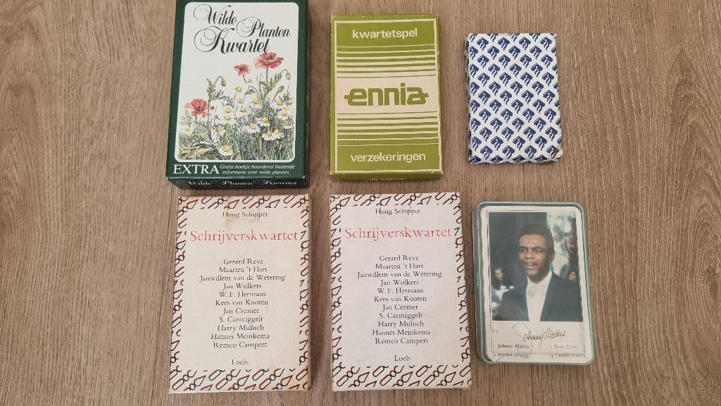 Diverse kwartetten en spellen, Ophalen of Verzenden, Zo goed als nieuw, Kwartet(ten)