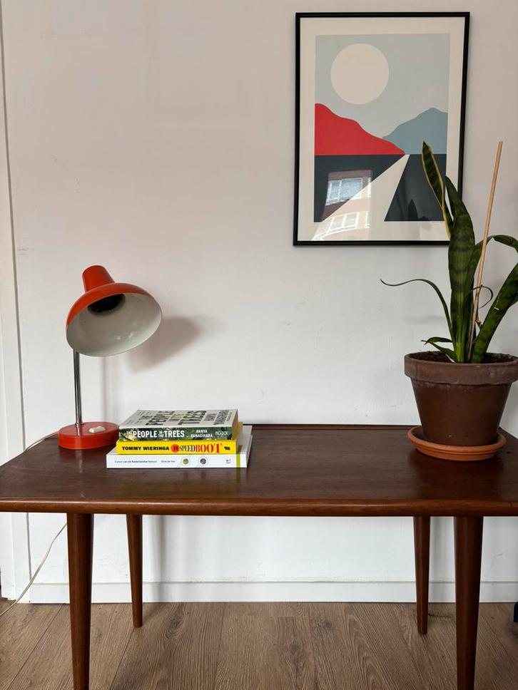 Deens design vintage salontafel/coffee table, Huis en Inrichting, Tafels | Salontafels, Zo goed als nieuw, Minder dan 50 cm, 50 tot 100 cm