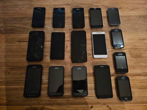 Partij diverse smartphones (16 stuks), Telecommunicatie, Mobiele telefoons | Toebehoren en Onderdelen, Overige typen, Ophalen of Verzenden