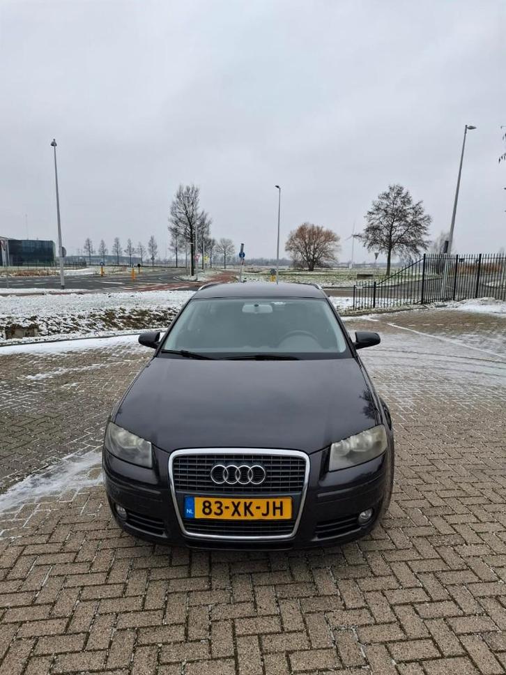Audi A3 1.6 Sportback 85KW 2007 Grijs, Auto's, Audi, Particulier, A3, Airbags, Android Auto, Bluetooth, Cruise Control, Dakrails