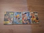 TARZAN 4 strips, Meerdere stripboeken, Ophalen of Verzenden, Gelezen, Edgar Rice Burroughs