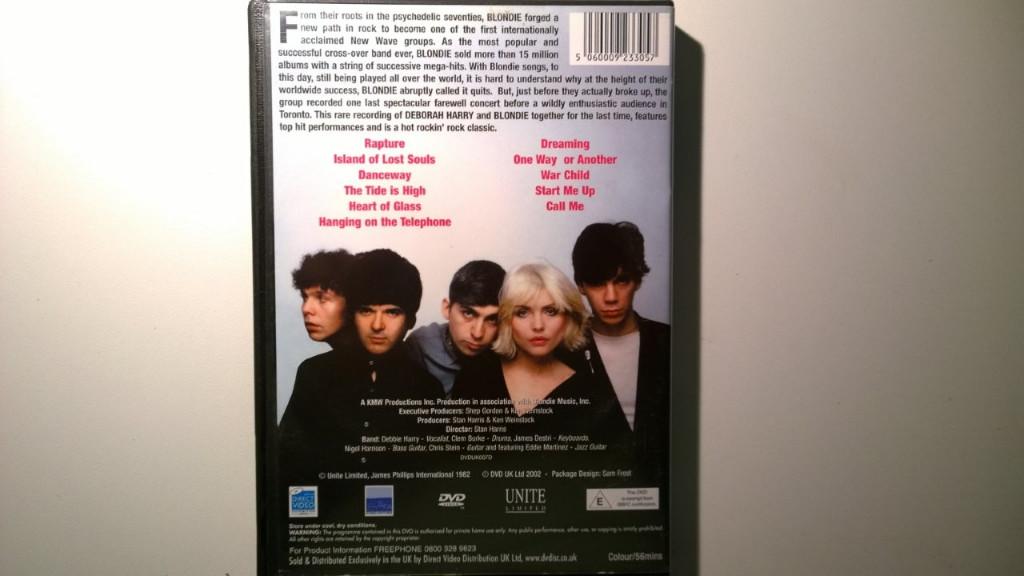 Blondie - Live! (DVD), Cd's en Dvd's, Alle leeftijden, Ophalen of Verzenden, Zo goed als nieuw, Muziek en Concerten