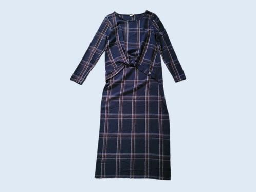 NUMPH blauwe geruite top lange achterkant maat 34 ~ NH0118, Kleding | Dames, Tops, Zo goed als nieuw, Maat 34 (XS) of kleiner