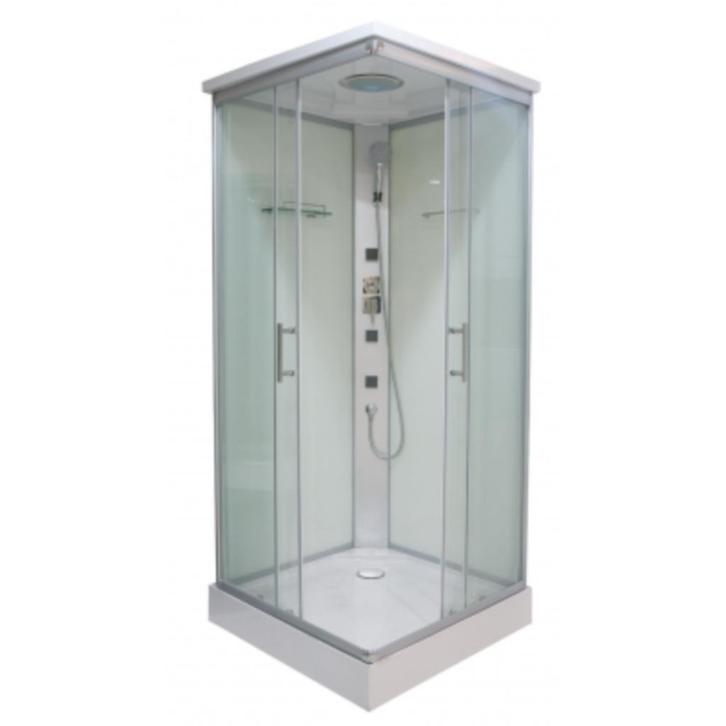 Complete Gesloten Douchecabine 90x90 Wit Vierkant Kitvrij, Doe-het-zelf en Verbouw, Sanitair, Nieuw, Douche, Ophalen of Verzenden