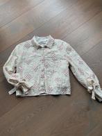 Nukus Blouse - Beige met Roze Pailletten - Maat M, Ophalen, Zo goed als nieuw, Maat 38/40 (M), Beige