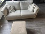 Supernette leuke twee zitter met hocker, Ophalen, Zo goed als nieuw, 75 tot 100 cm, Tweepersoons