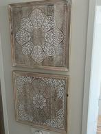 Oosterse boho wandpanelen van maison du monde mangohout, Huis en Inrichting, Woonaccessoires | Wanddecoraties, Ophalen, Zo goed als nieuw