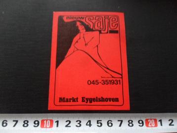 sticker markt eygelshoven jeugdwerk nieuw SAJE beschikbaar voor biedingen