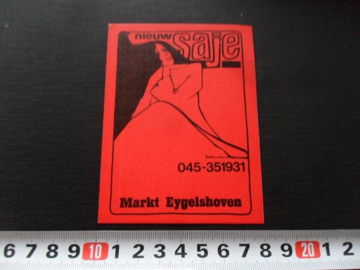sticker markt eygelshoven jeugdwerk nieuw SAJE, Verzamelen, Stickers, Zo goed als nieuw, Ophalen