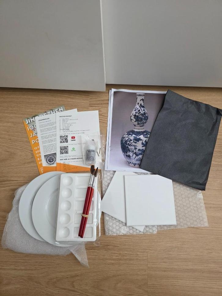 DIY pakket porselein beschilderen, Hobby en Vrije tijd, Knutselen, Nieuw, Knutselwerk, Ophalen of Verzenden