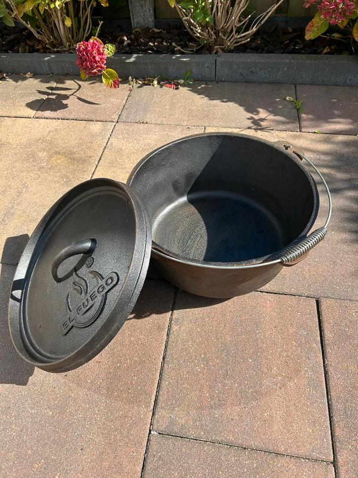 El Fuego Dutch Oven - Gietijzeren Braadpan, Huis en Inrichting, Keuken | Keukenbenodigdheden, Gebruikt, Ophalen of Verzenden
