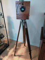 Houten platencamera, Ophalen