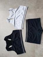 2 Sporttops + Short - Maat 158/164, Kinderen en Baby's, Kinderkleding | Maat 158, Ophalen of Verzenden, Zo goed als nieuw, Meisje