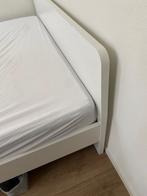 Bed frame, Ophalen, Wit, Tweepersoons, 140 cm