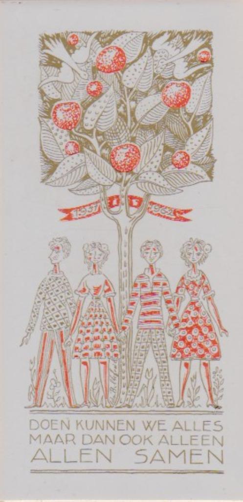 Mosa Herdenkingstegel Koningshuis 1937-1962, Verzamelen, Koninklijk Huis en Royalty, Zo goed als nieuw, Overige typen, Nederland