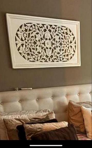 Wandpaneel Houtsnijwerk Brocante beschikbaar voor biedingen