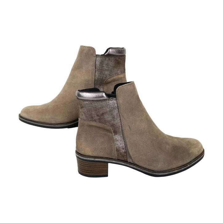 Comfortabel – Dames enkellaarsjes – Beige – Maat 39,5, Kleding | Dames, Schoenen, Zo goed als nieuw, Lage of Enkellaarzen, Beige