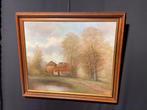 Schilderij: Landschap met huis, Antiek en Kunst, Kunst | Schilderijen | Klassiek, Ophalen