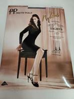 Pretty Polly Vintage Backseam panty Barely Black  s/m of m/l, PP, PP, Verzenden, Zwart