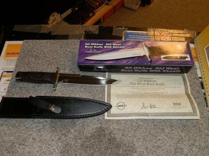 Gil Hibben old west boot nieuw, Verzamelen, Militaria | Algemeen, Overige soorten, Mes of Dolk, Overige gebieden, Ophalen of Verzenden