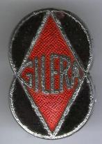 GILERA rood/zwart email zilverkl.motorfietsen broche( G_021a, Verzenden, Nieuw, Transport, Speldje of Pin